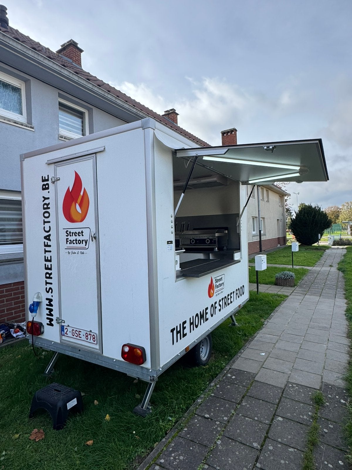 Remorque foodtruck parfait état/prêt à travailler, Enlèvement, Utilisé