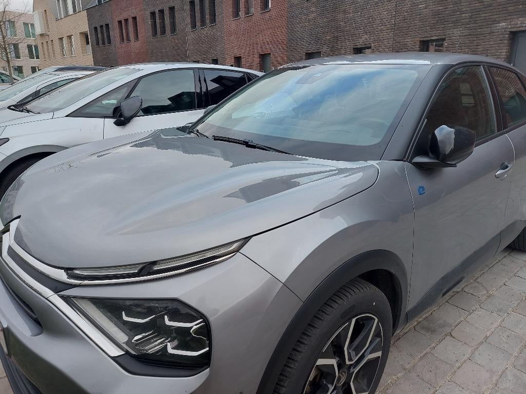 Citroen E-c4, Auto's, Citroën, Parkeersensor, 50 kW, Zwart, Leder en Stof