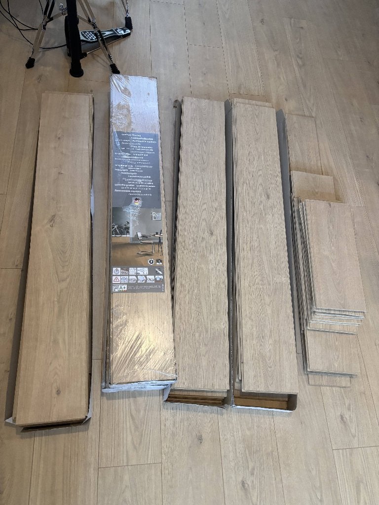 5 pakken laminaat, Doe-het-zelf en Bouw, Ophalen, 50 tot 150 cm, Nieuw, 10 tot 30 cm