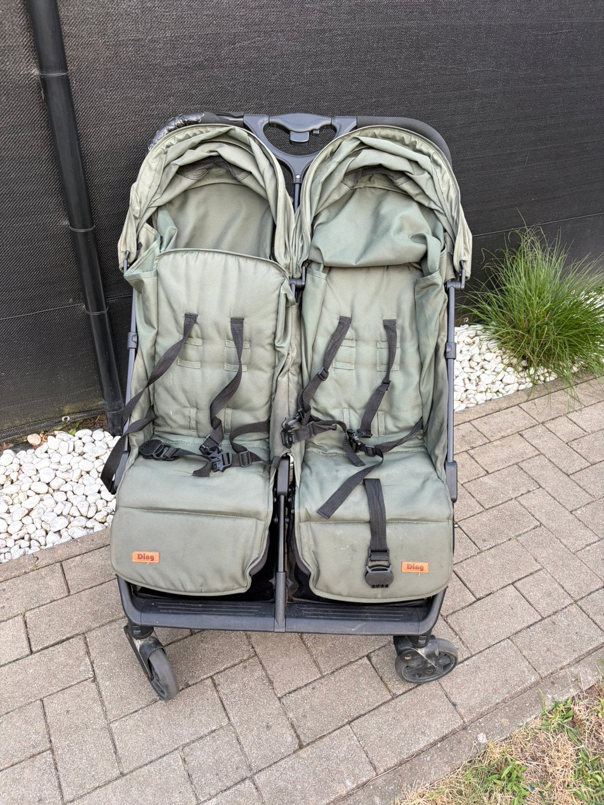 Dubbele buggy, Ophalen, Gebruikt