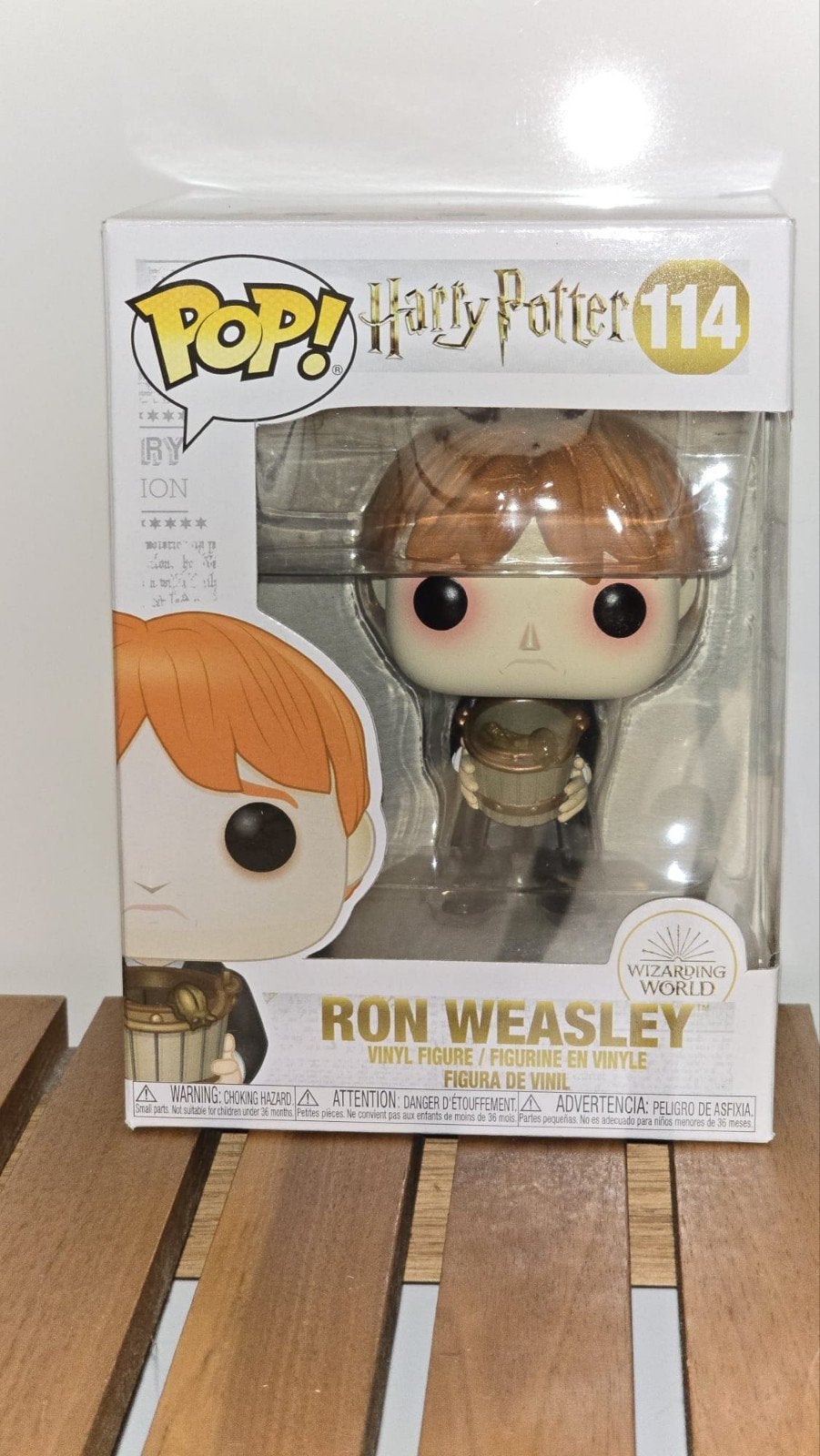 Funko pop Harry Potter # 114 Ron Weasley Cracheur de Limaces, Verzamelen, Harry Potter, Ophalen of Verzenden, Gebruikt, Actiefiguurtje