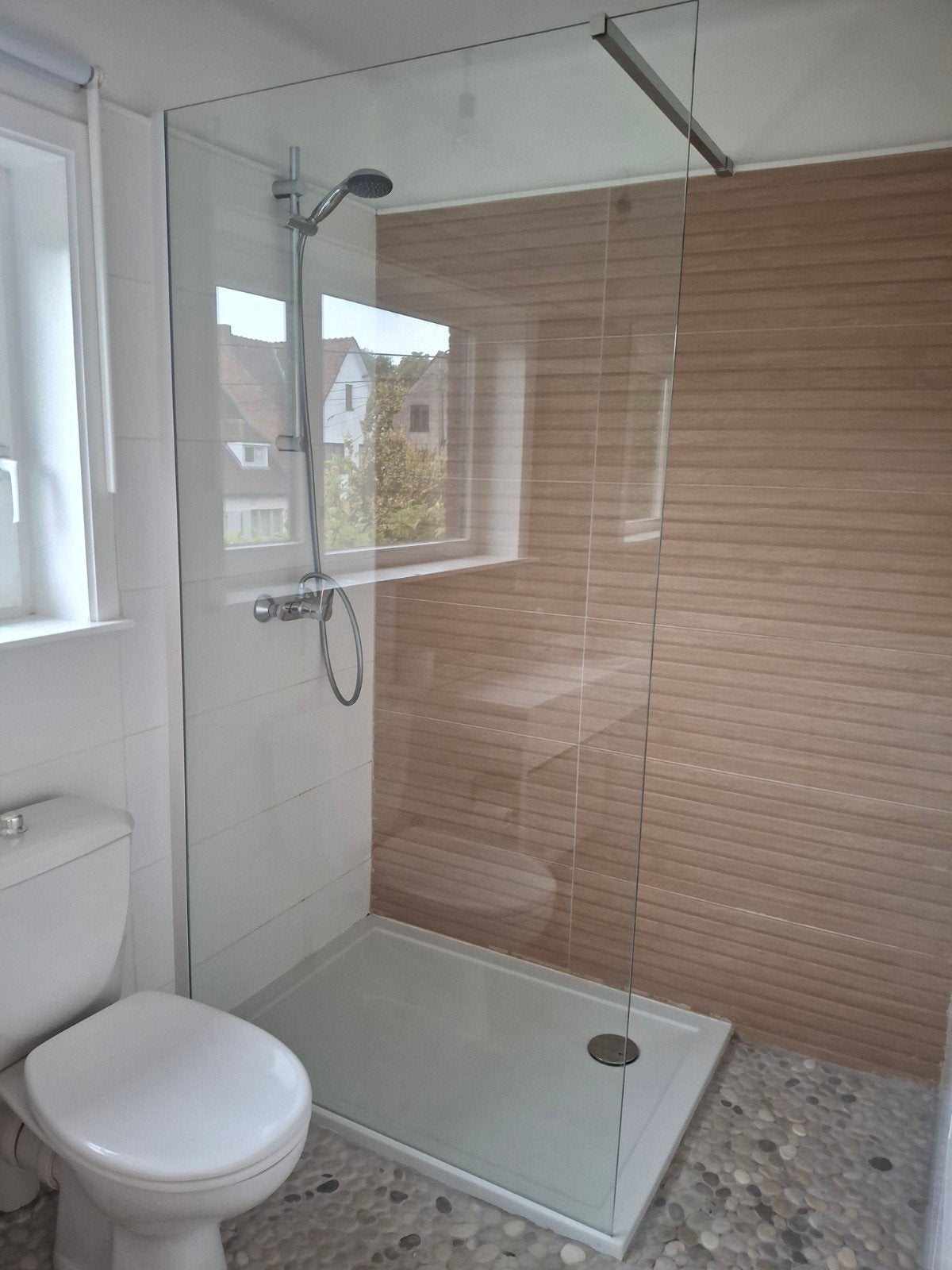 badkamermeubel en douche, Maison & Meubles, Salle de bain | Salle de bain complète, Enlèvement, Comme neuf