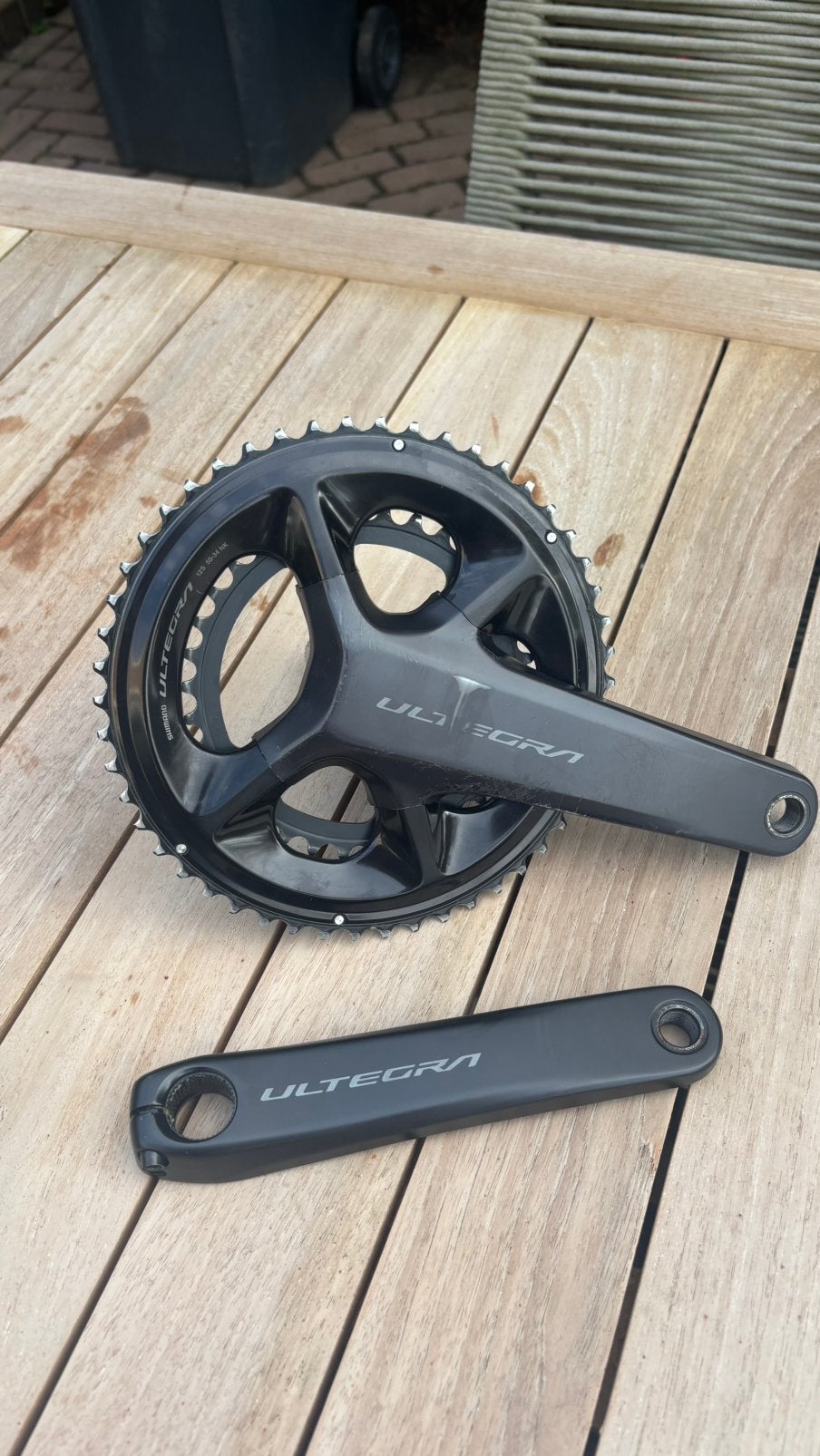 Ultegra crankstel R8100 12 speed 50-34 175mm, Fietsen en Brommers, Ophalen of Verzenden, Zo goed als nieuw