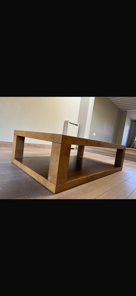 Volle houte salontafel, Ophalen, Gebruikt, 100 tot 150 cm, 50 tot 100 cm