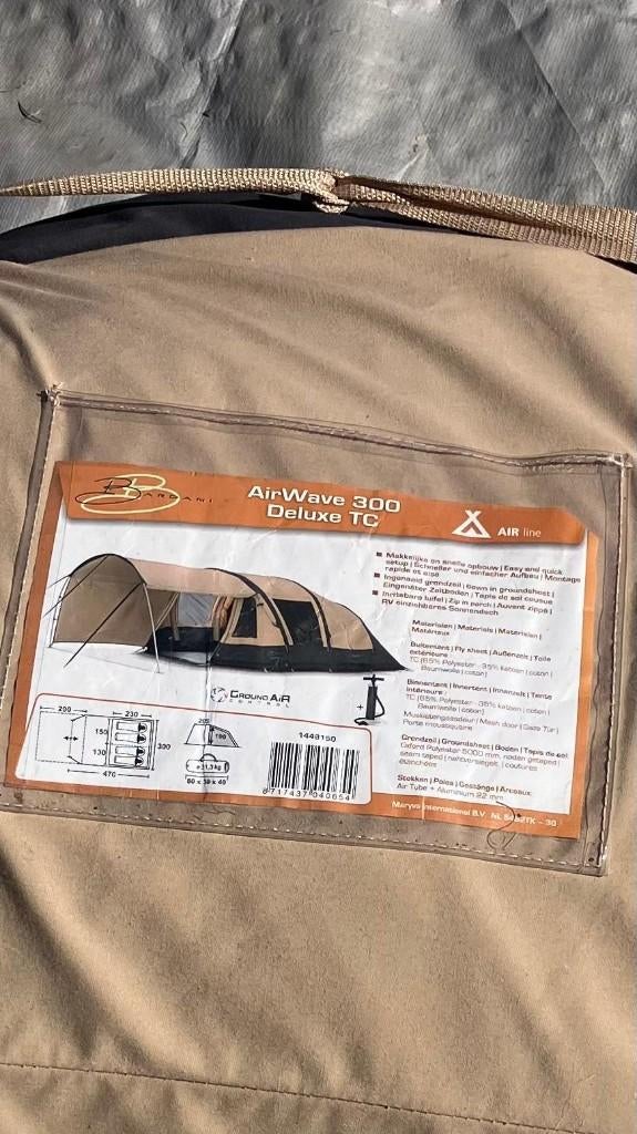 Tent Bardani Airwave Deluxe TC, Ophalen, Zo goed als nieuw, Tot en met 4
