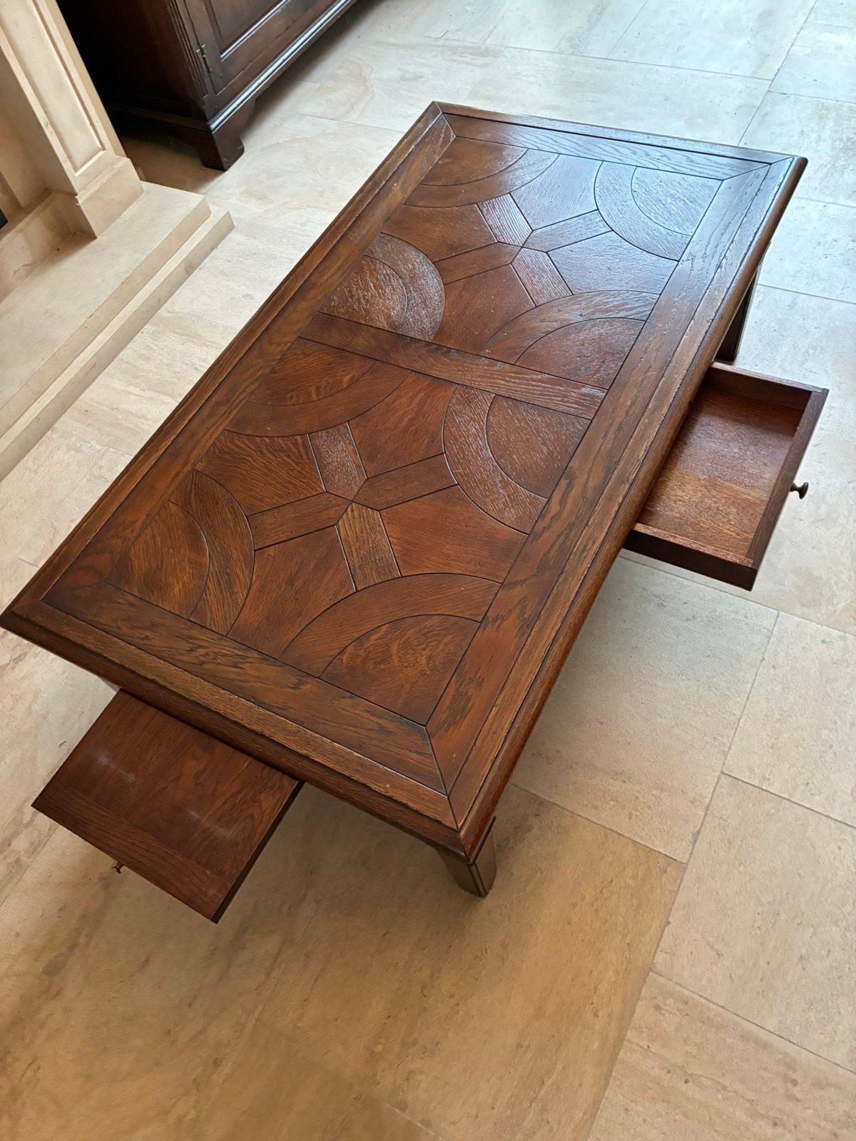 Belle table basse en chêne, Maison & Meubles, Enlèvement, Comme neuf