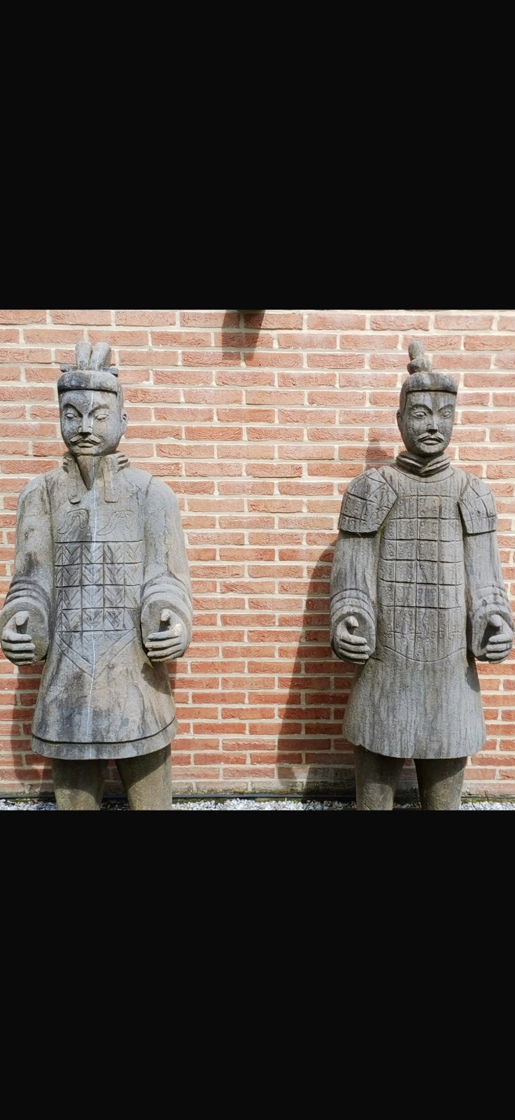 Te koop 4 chinese terracottakrijgers, Enlèvement, Utilisé, Autres matériaux