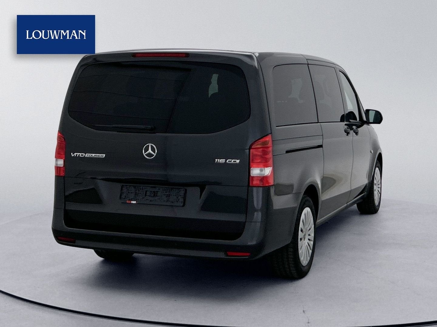 Mercedes-Benz Vito 116 CDI L2 Pro Tourer 9 Persoons Schuifde, Automaat, Zwart, Mercedes-Benz, Bedrijf
