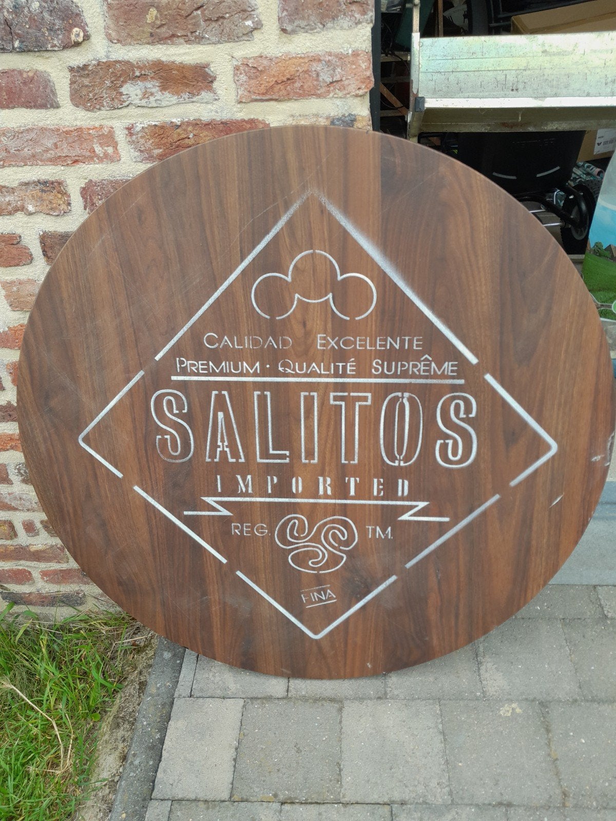 rond tafelblad Salitos, Huis en Inrichting, Ophalen, 50 tot 100 cm, Rond, 50 tot 100 cm
