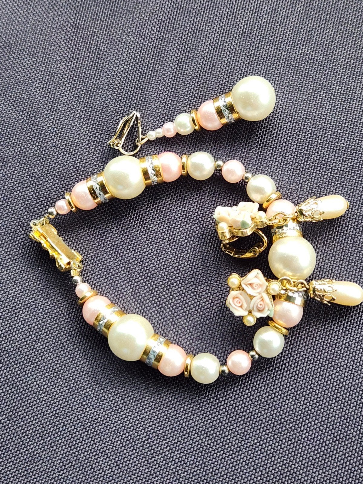 PARURE Bracelet + Boucles d’Oreilles CLIP, Bijoux, Sacs & Beauté, Enlèvement, Rose