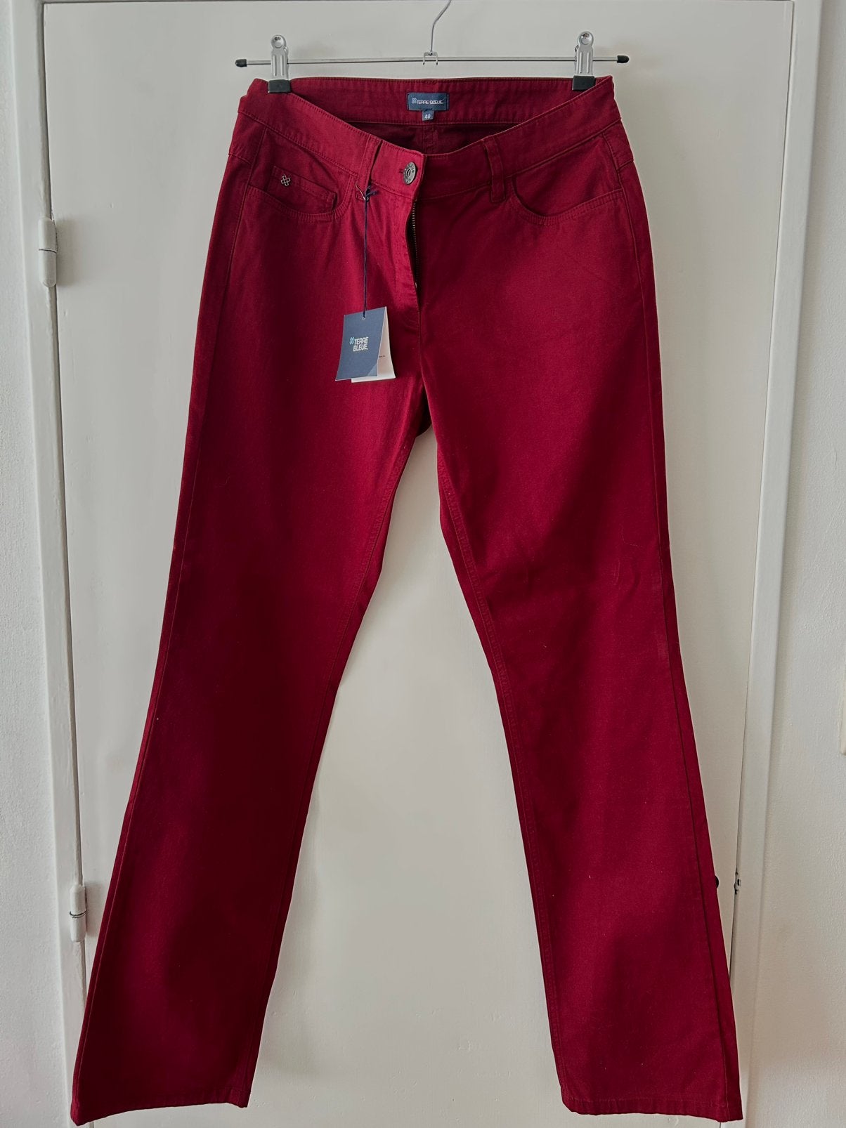 Damesbroek bordeaux Terre Blue maat 40, Maat 38/40 (M), Overige kleuren, Nieuw, Ophalen of Verzenden