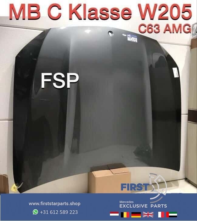 W205 C63 AMG Motorkap Mercedes C Klasse 2015-2018 origineel, Auto-onderdelen, Gebruikt, -, Voor, Ophalen of Verzenden