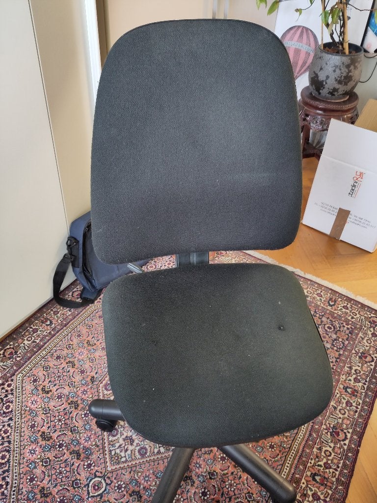chaise de bureau - a donner, Ophalen of Verzenden, Gebruikt, Zwart, Bureaustoel