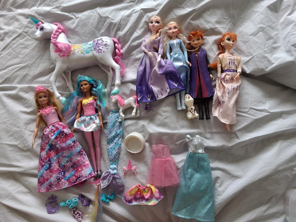 Barbie dreamtopia, paard en Frozen poppen, Ophalen, Nieuw, Barbie
