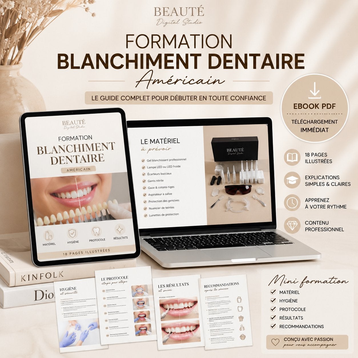 Formation blanchiment dentaire très complete  en ligne, Bijoux, Sacs & Beauté, Beauté | Soins de la bouche, Enlèvement, Neuf