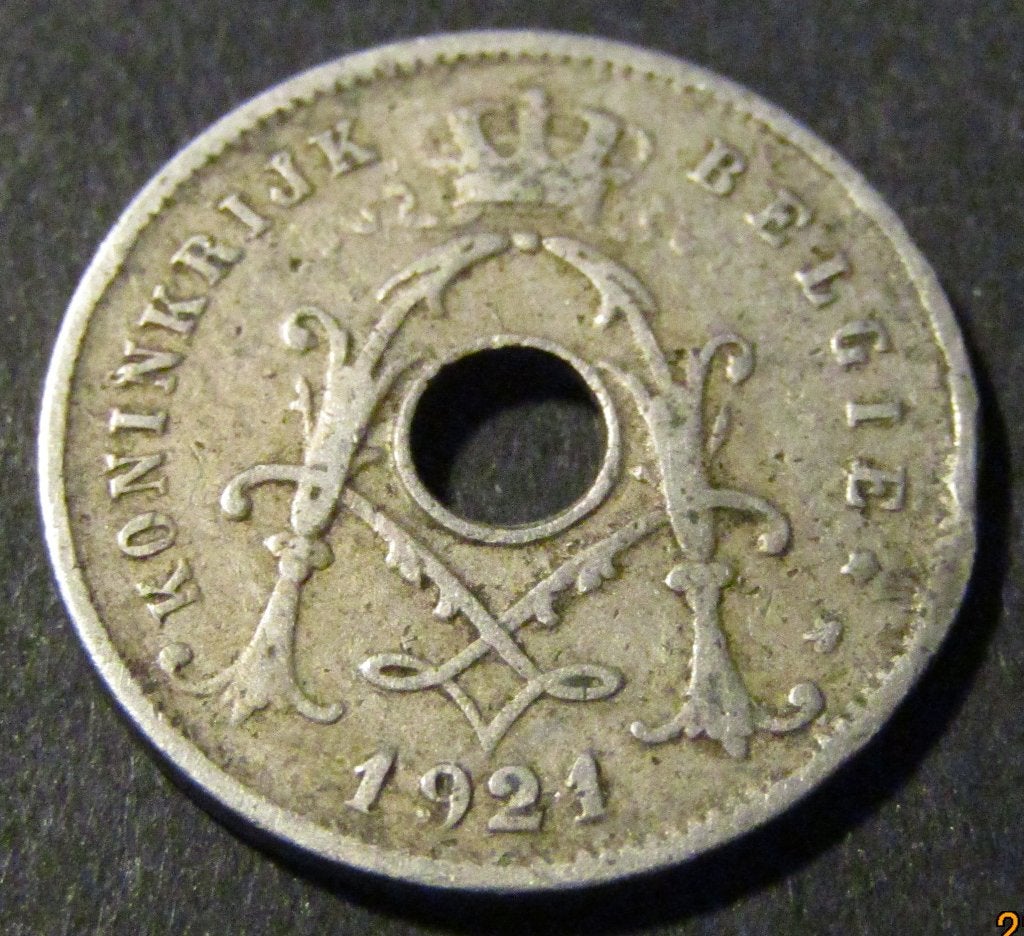 5 centimen 1921 en néerlandais - Albert I, Timbres & Monnaies, Enlèvement ou Envoi, Autre, Monnaie en vrac