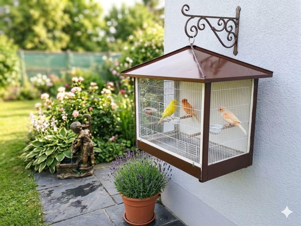 Kooi voor vogels te koop in metaal zonder vogels, Dieren en Toebehoren, Ophalen, Gebruikt, Metaal