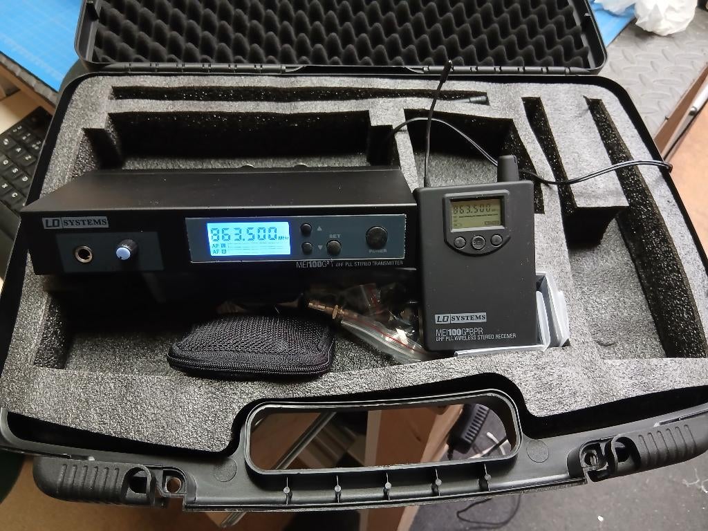LD systems MEI 100G2 wireless in-ear monitors, Audio, Tv en Foto, Professionele apparaten, Ophalen of Verzenden, Zo goed als nieuw