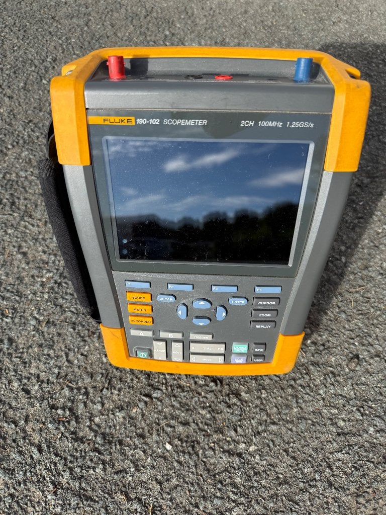 Fluke scopemeter 190-102, Ophalen, Gebruikt