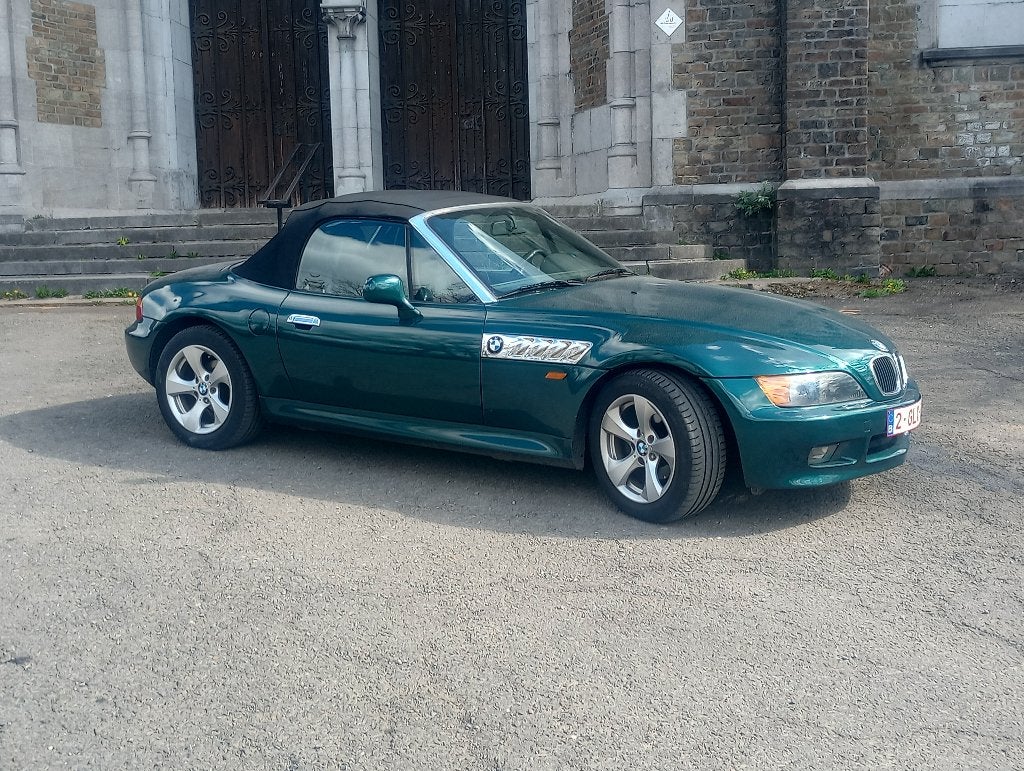 BMW Z3  export ( joint culasse hs)., Autos, BMW, Cuir, Achat, Boîte manuelle, Noir