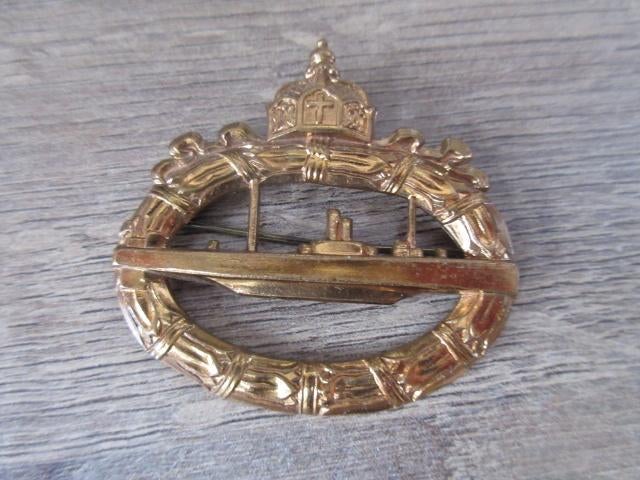 U-Boot badge Eerste wereldoorlog € 50.00, Verzamelen, Ophalen of Verzenden, Marine, Embleem of Badge