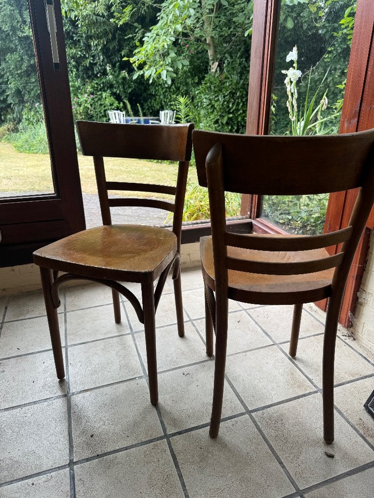 stoelen, Ophalen, Bruin, Zo goed als nieuw, Vijf, Zes of meer stoelen