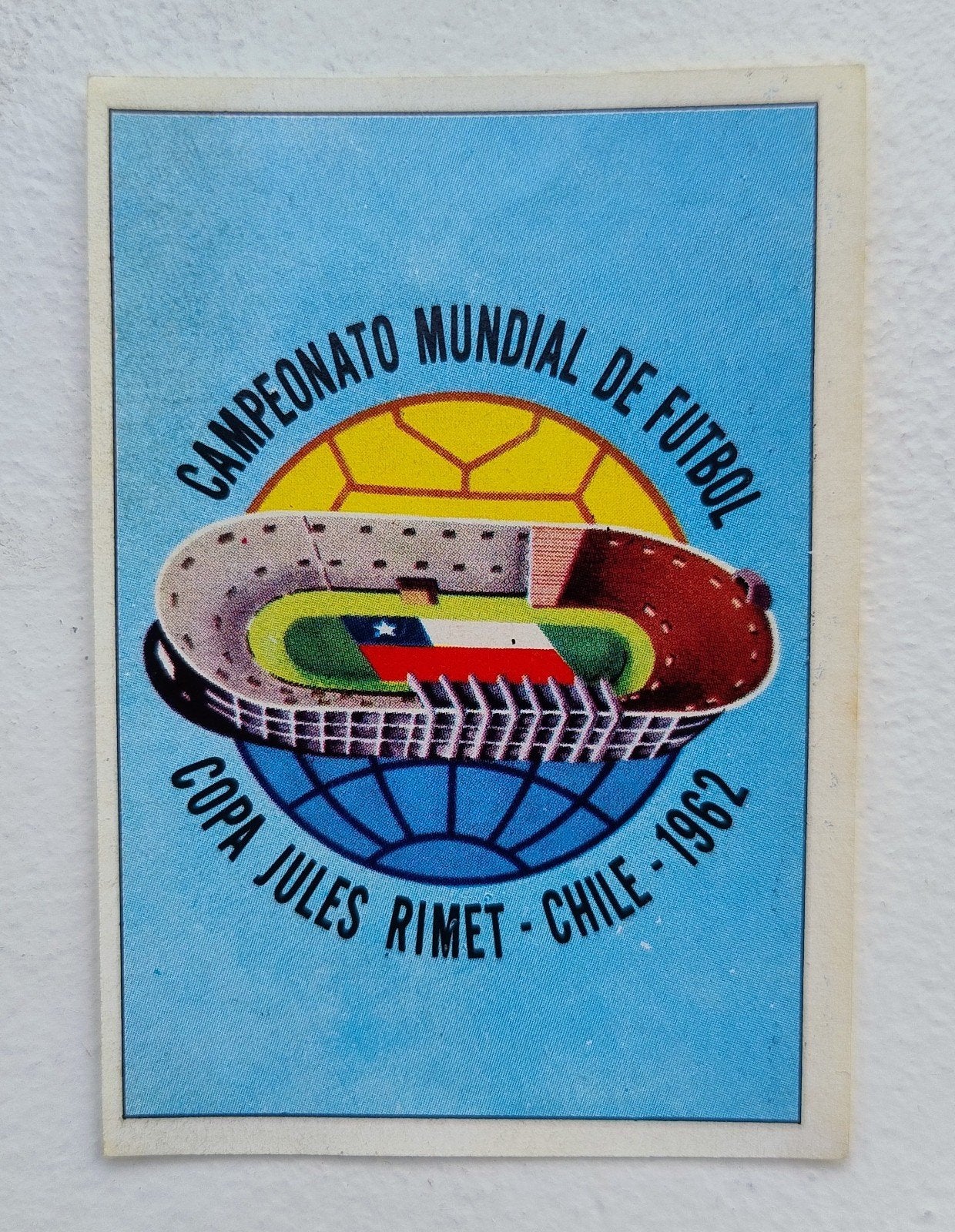 Affiche Panini Mexico 70:1962 de la Coupe du monde au Chili, Envoi