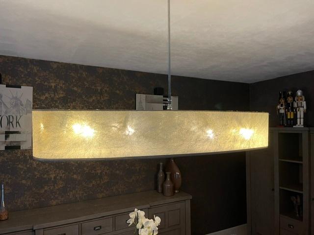 Plafond luster : lamp, Ophalen, Zo goed als nieuw, Stof