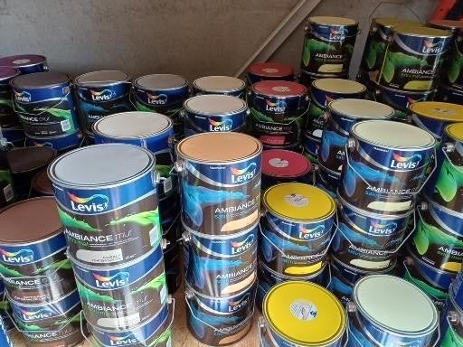 Levis ambiance muur verf pot van 2.5 liter nieuw veel kleur, Ophalen, Overige kleuren, Nieuw, Verf