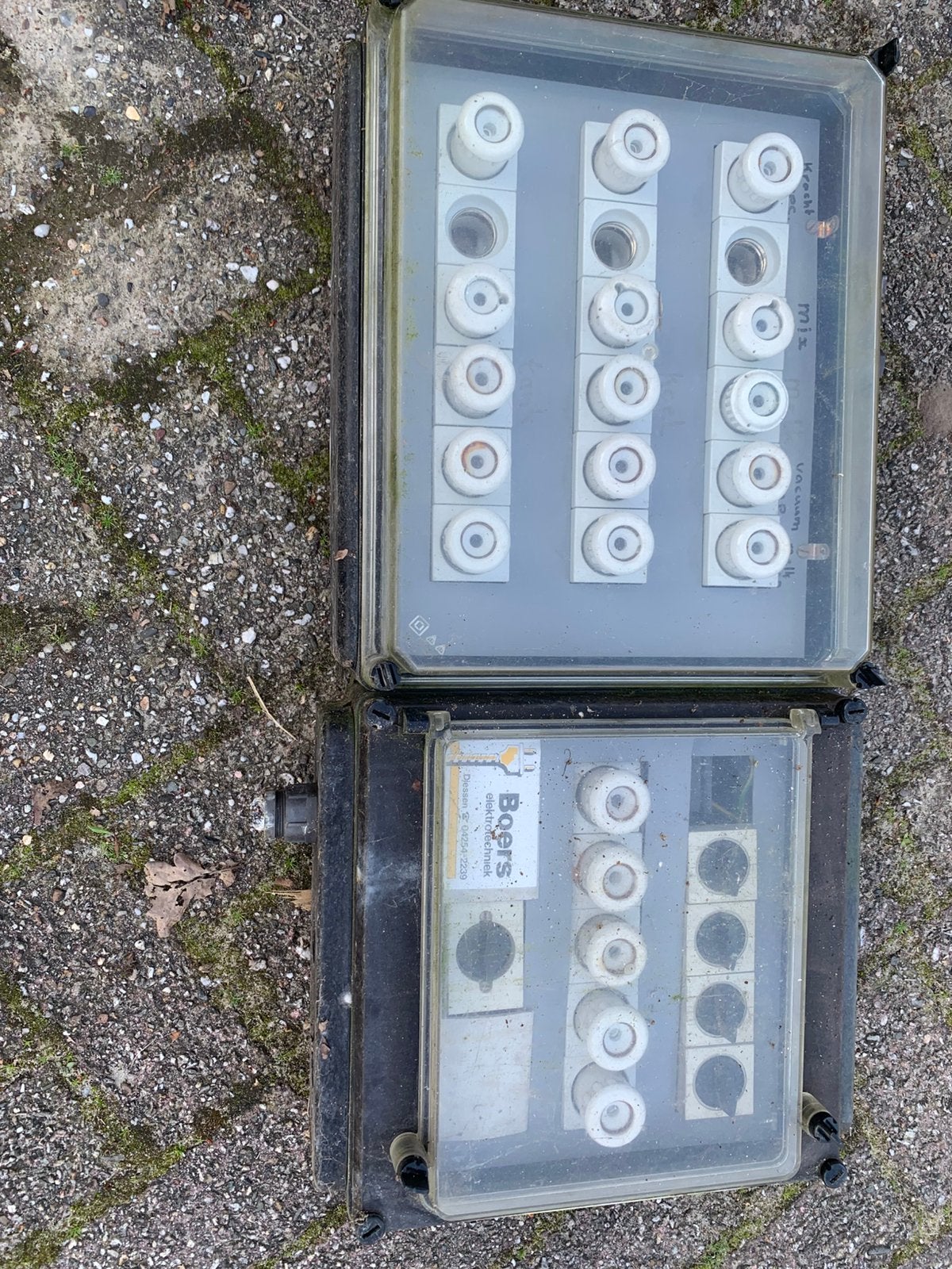 Stoppenkast/ groepenkast, Ophalen, Gebruikt