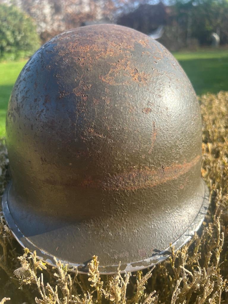 Casque USM1 original WW2 identifié, Enlèvement ou Envoi