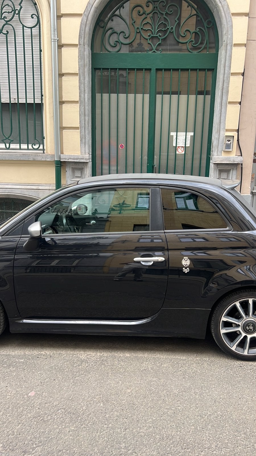 FIAT ABARTH, Automaat, Zwart, Cabriolet, Overige bekleding