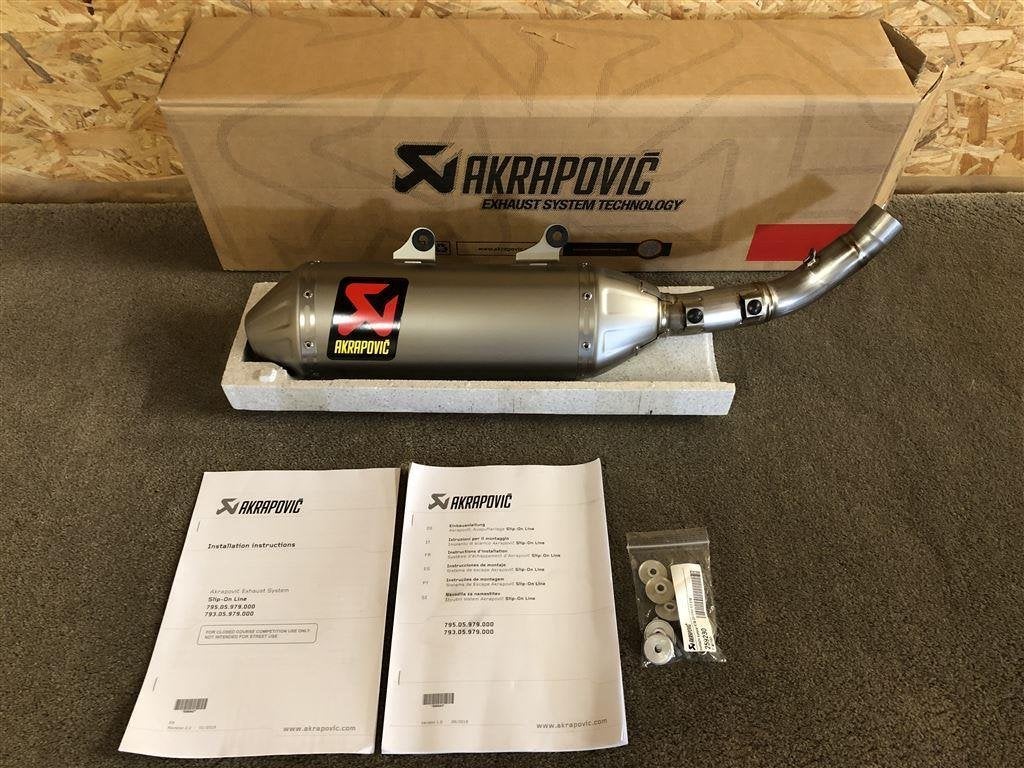 Akrapovic uitlaat KTM 350 SX-F XC-F FC350 FX350 19-22 MC350F, Motoren, Verzenden, Nieuw