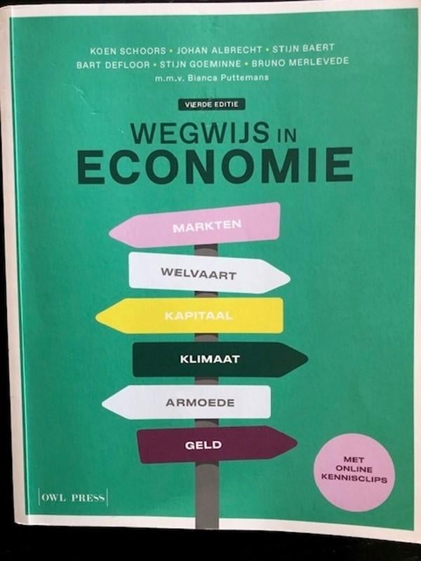 Wegwijs in economie 4e editie, Boeken, Ophalen, Nieuw
