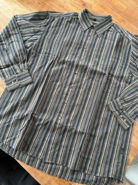 Hemd vintage maat XL, Kleding | Heren, Ophalen of Verzenden, Zo goed als nieuw, Bruin, Halswijdte 43/44 (XL)