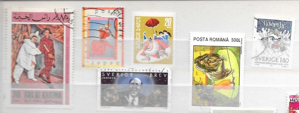 Timbres Cirque divers g 6t r et s, Envoi