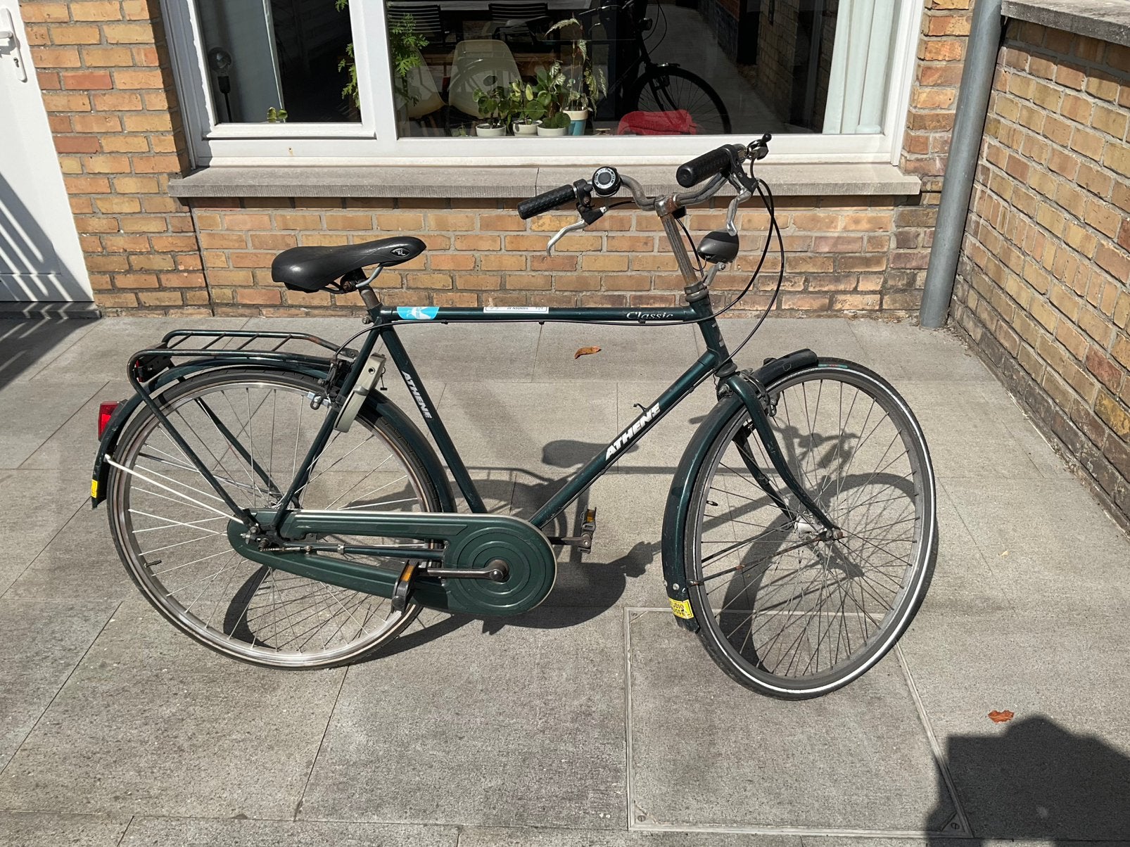 Herenfiets Athene Classic, Gebruikt, Velgrem, Versnellingen, Ophalen