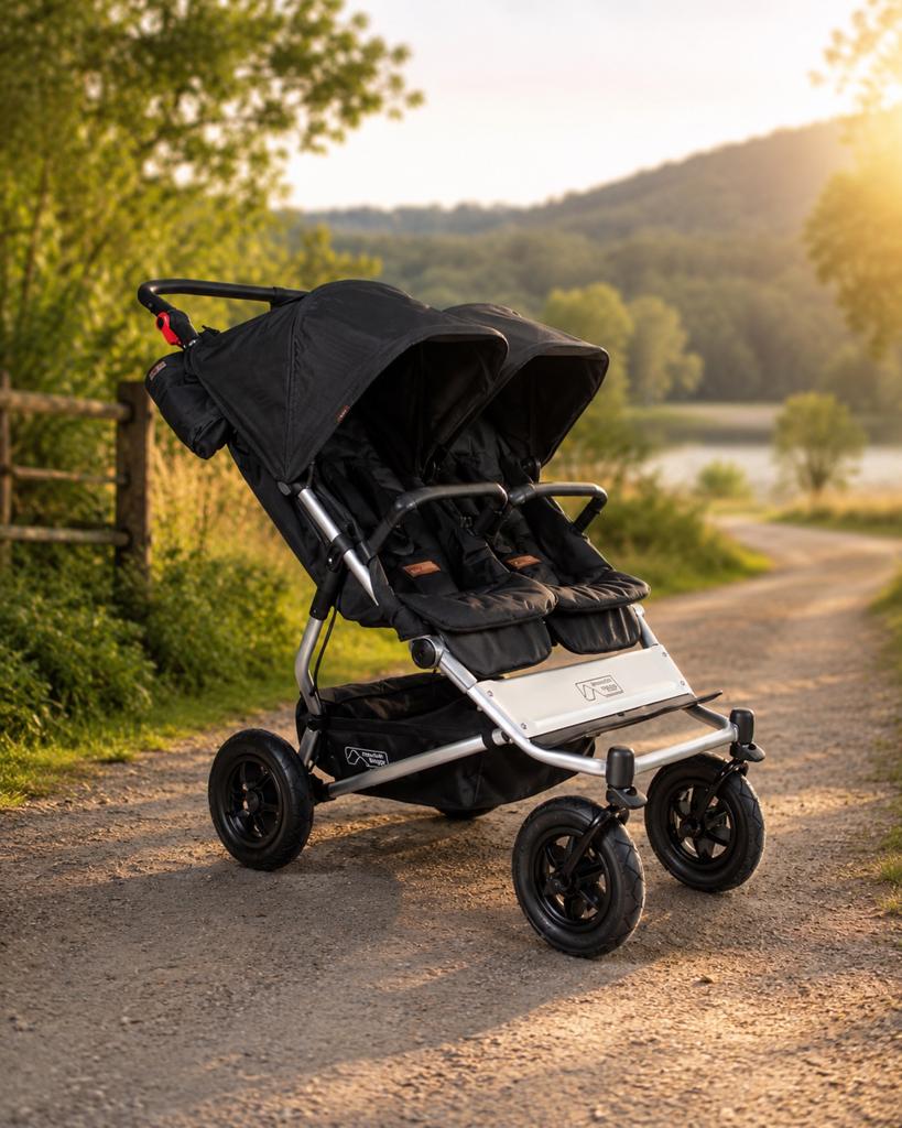 Mountain Buggy Duet 2026 + Reiswieg – Zo goed als nieuw!, Kinderen en Baby's, Ophalen of Verzenden, Zo goed als nieuw