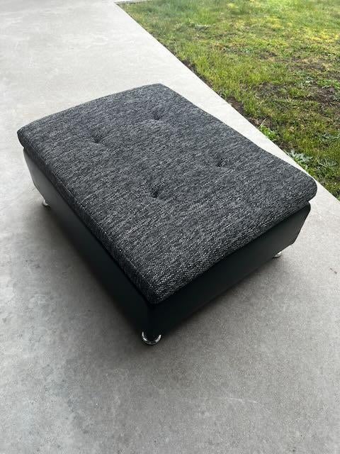 poef zwart 100x75x40, Huis en Inrichting, Ophalen, 100 tot 125 cm, Zo goed als nieuw, 75 tot 100 cm