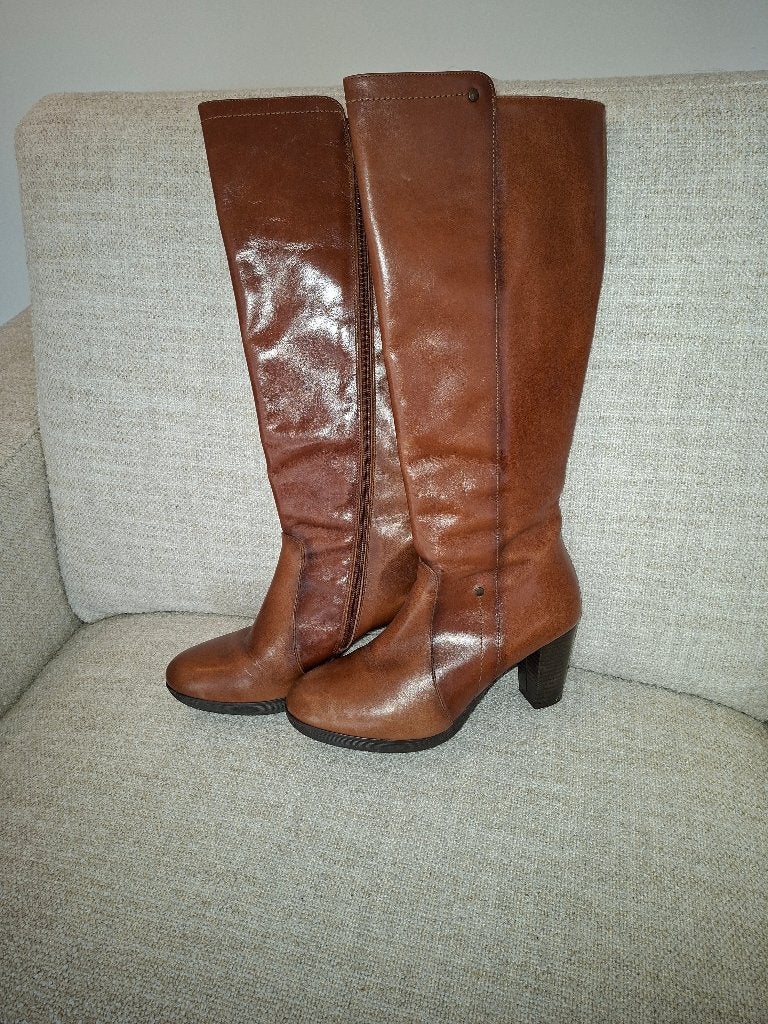 dameslaarzen Sergio Turri, Kleding | Dames, Ophalen, Hoge laarzen, Bruin, Zo goed als nieuw