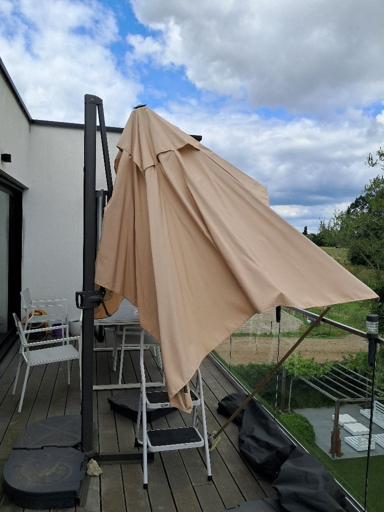 tuin parasol, Ophalen, Gebruikt, Kantelbaar, Stokparasol