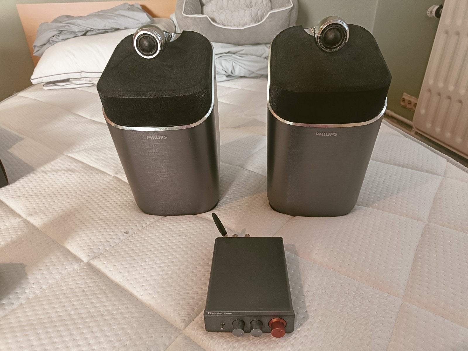 Baffles PHILIPS et ampli FOSI AUDIO, Bluetooth, Enlèvement, Philips