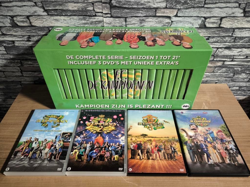 Volledige dvd collectie van fc de kampioenen + de films, Ophalen of Verzenden