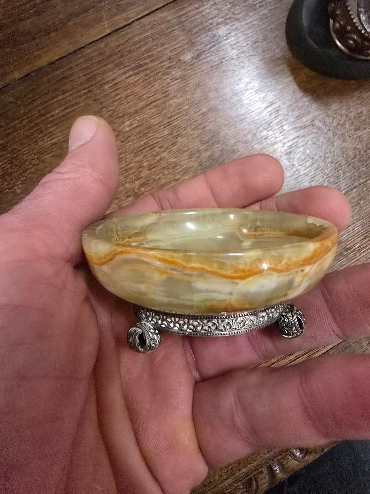 antiek zilver montuur (russische onyx), Antiek en Kunst, Ophalen of Verzenden, Zilver
