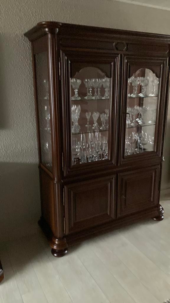 Vitrinekast - buffetkast te koop, Huis en Inrichting, Kasten | Vitrinekasten, Ophalen, Glas