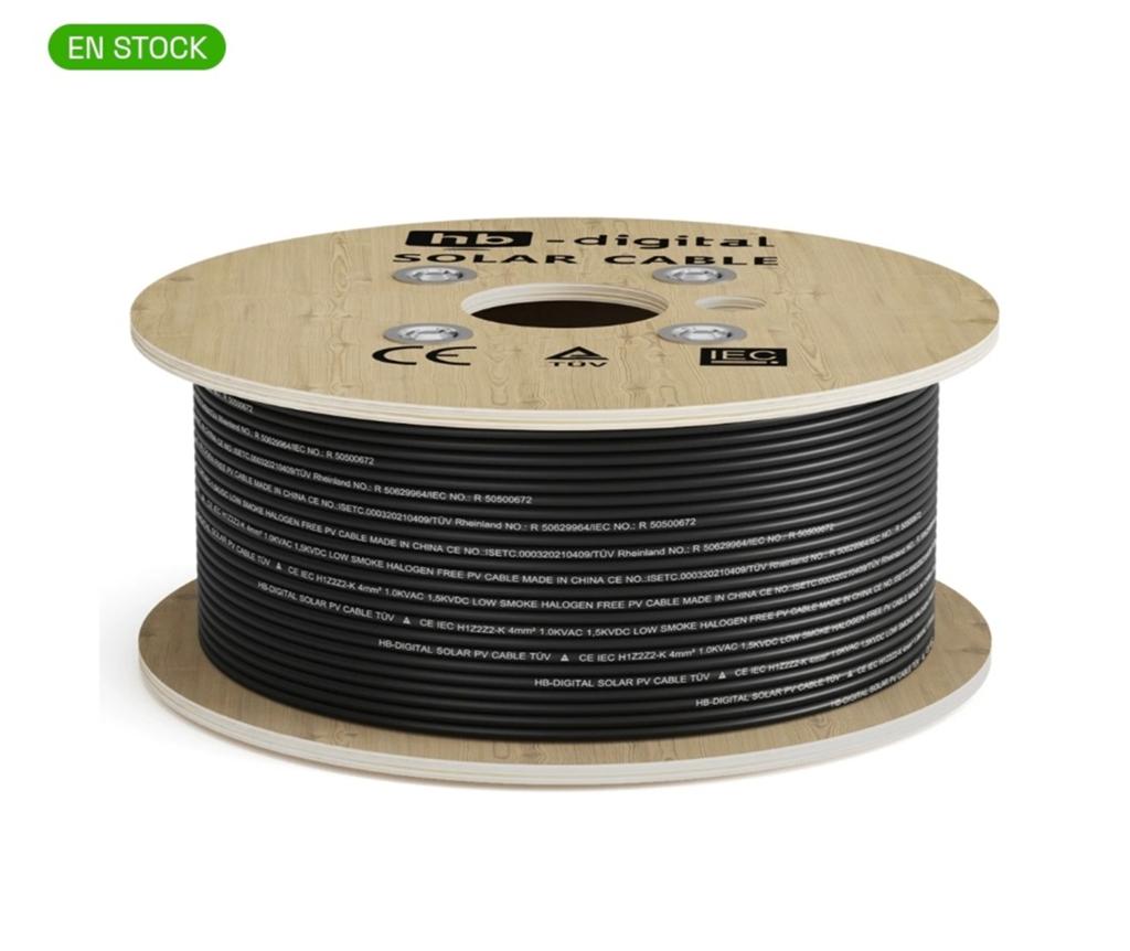 Cable solaire 4mm2 Cable photovoltaique H1Z2Z2-K