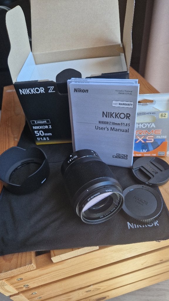 Nikon NIKKOR Z 50mm f/1.8 S — staat: als nieuw, Ophalen, Zo goed als nieuw, Standaardlens
