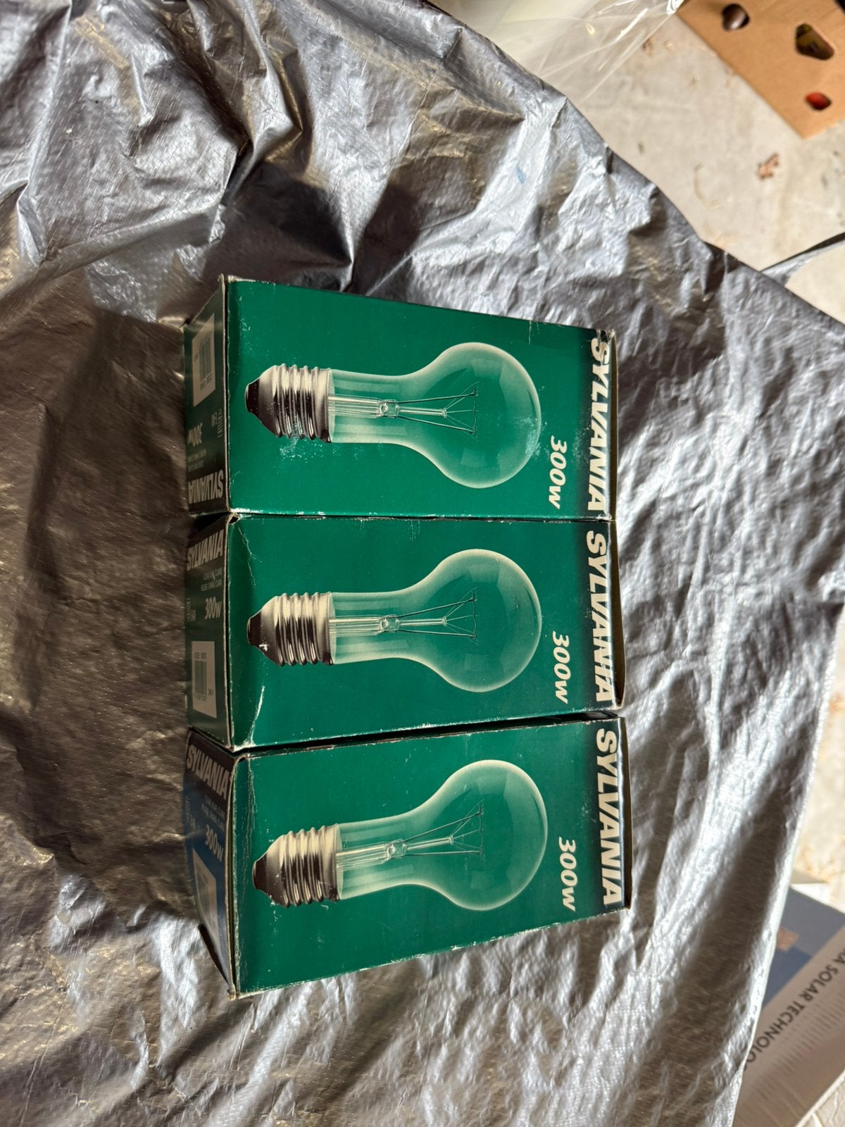 3x Sylvania 300W E40 gloeilampen - Nieuw in doos, Verzenden, Nieuw, E40