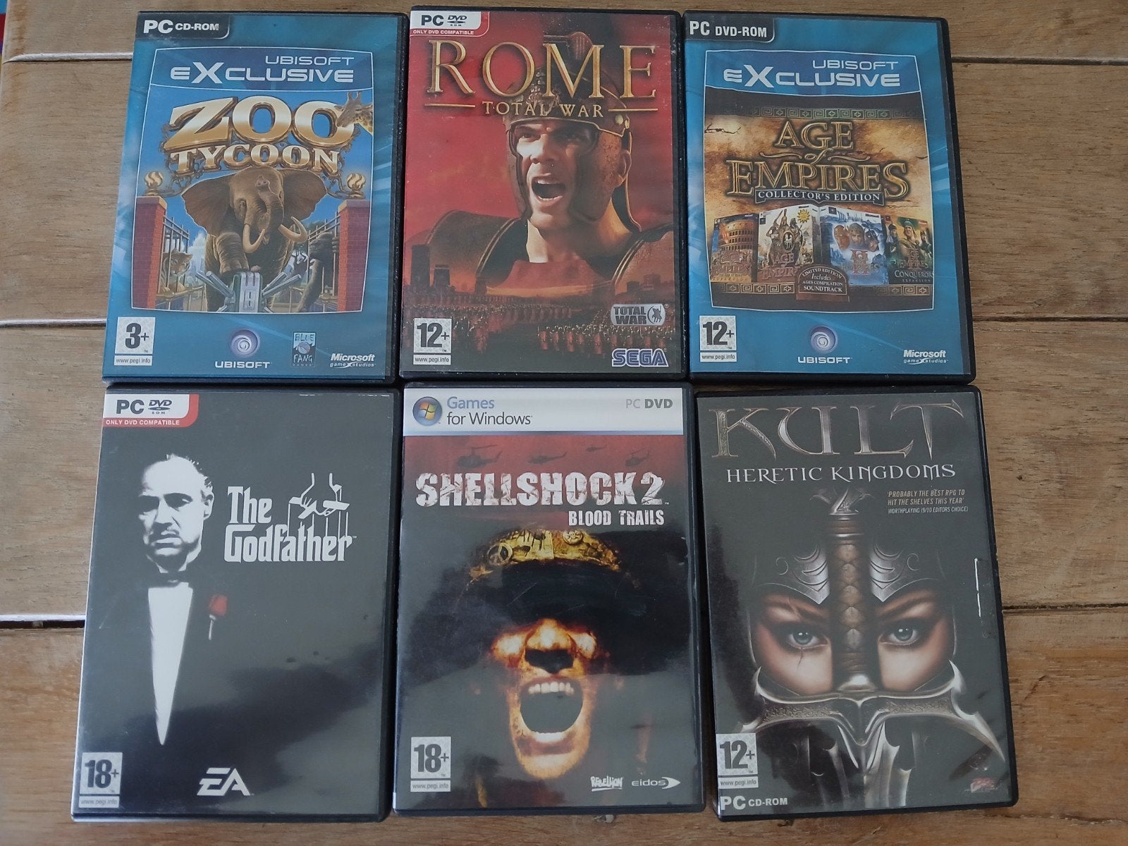 6 pc games, Games en Spelcomputers, Games | Pc, Ophalen, Gebruikt, Overige genres