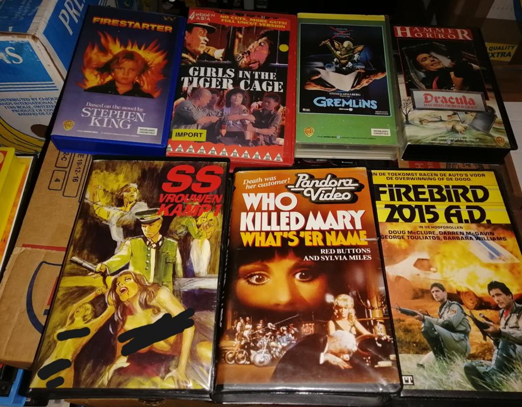 7 horror/cult vhs/betamax films, Cd's en Dvd's, Verzenden, Horror